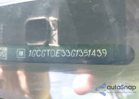 2016 Chevrolet Colorado Z71 из США, поврежденный, VIN 1GCGTDE33G1351439